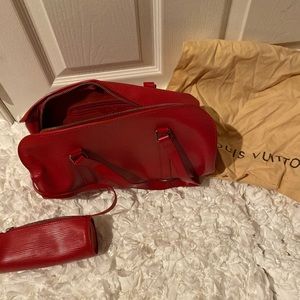 AUTHENTIC Louis Vuitton Red Epi leather